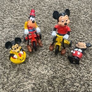 Disney vintage Mickey Mouse and Goofy bundle of four toys